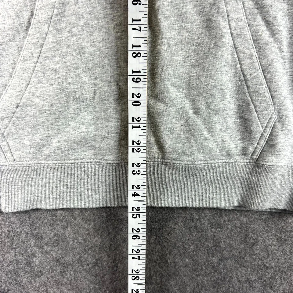 Converse Mens Hoodie Medium Grey Long Sleeve Pullover Kangaroo Pockets Casual - image 3 of 4