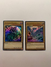 2x Yugioh Karten: Dunkler Magier & Blauäugiger weißer Drache (MVP1), Ultra Rare