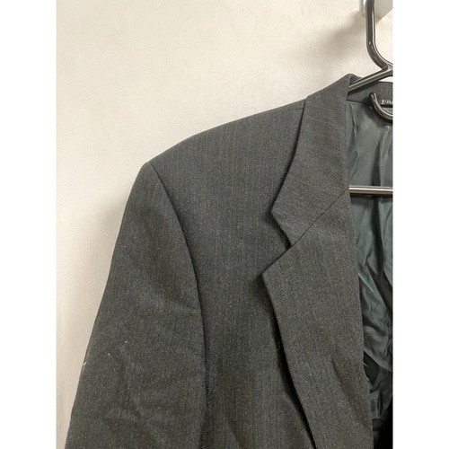 BURBERRY SAKS 5TH AVE Herringbone Pure Wool Sport Coat Two Button Gray Men's - Picture 3 of 17