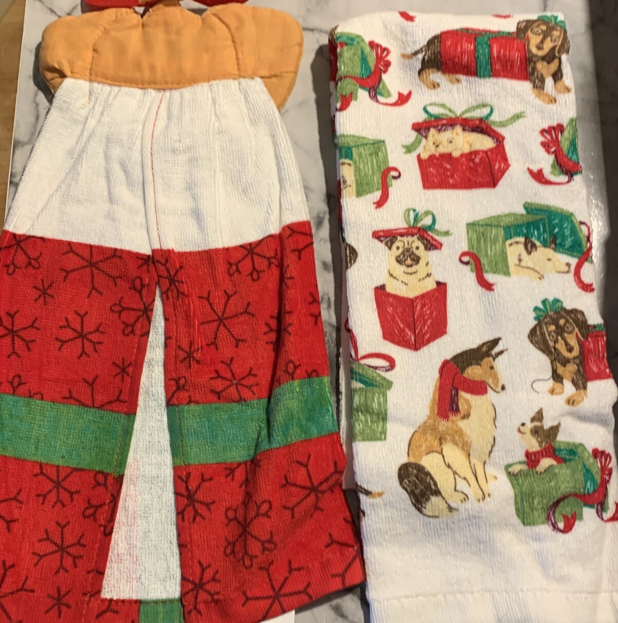 DACHSHUND HOLIDAY KITCHEN TOWELS eBay