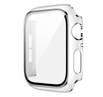 Hülle für Apple Watch 4/5/6/SE Schutzhülle Glas Cover   Display Schutz 40/44mm