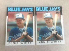 1986 Topps Baseball Card #673 Ernie Whitt Toronto Blue Jays NMMT Free Shipping!