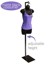 Only Hangers Matte Black Adjustable Costumer 