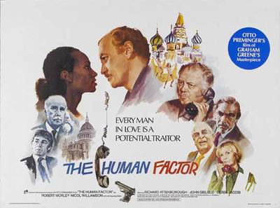 HUMAN FACTOR Movie POSTER 22x28 Half Sheet Nicol Williamson Richard Attenborough