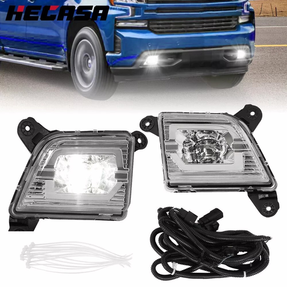 2019-2022 Chevy Silverado 1500 LED Fog Lights - Clear & Bright Upgrade
