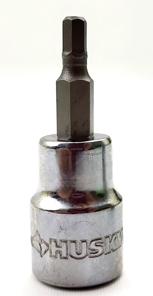 Lot of 2 Husky 4 mm Hex Bit Sockets 3/8" Drive HW4 - Image 3 of 4