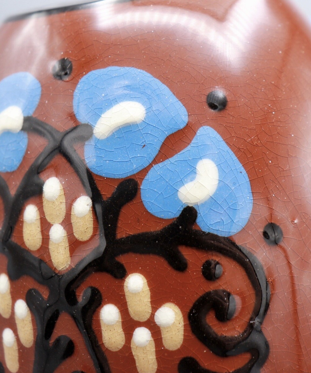 Jugendstil Art Nouveau Karlsruher Majolika 6.75