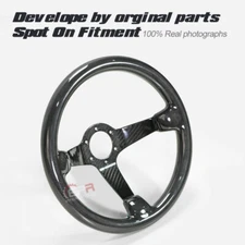 Deep Dish Type Racing Glossy Dry Carbon For UNIVERSAL Steering wheel