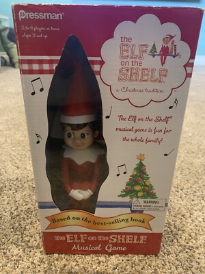 ELF ON THE SHELF MUSICAL GAME W ELF.CHRISTMAS TRADITION 2014 PRESSMAN New