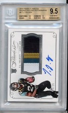 TJ Yeldon 2015 Panini Flawless Rookie 14/25 RPA Patch Auto RC BGS 9.5 GEM MINT