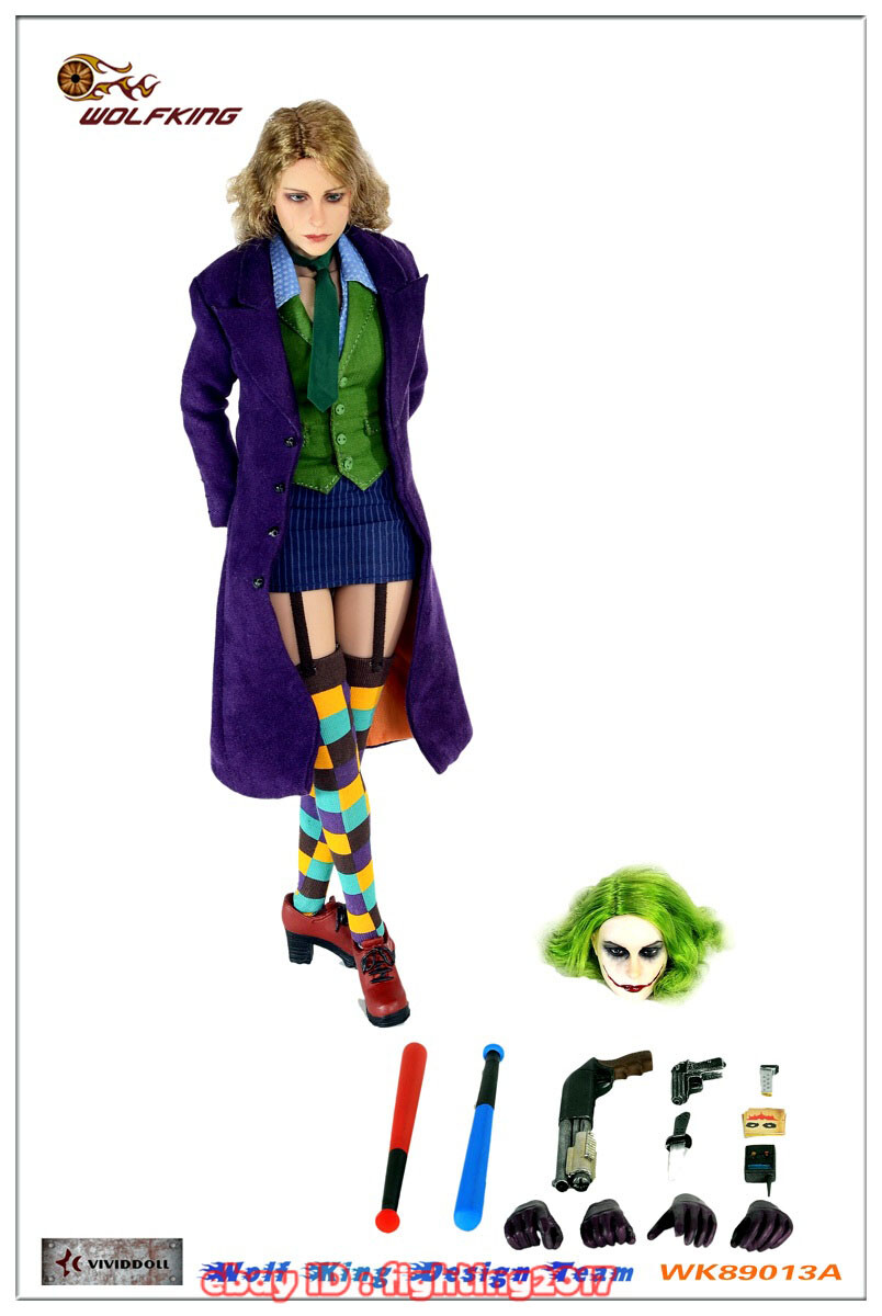 Hiddy Doll Full color Jokker II　ver. WOLFKING 1:6 Scale The Female Joker 2.0 Deluxe Ver. Figure