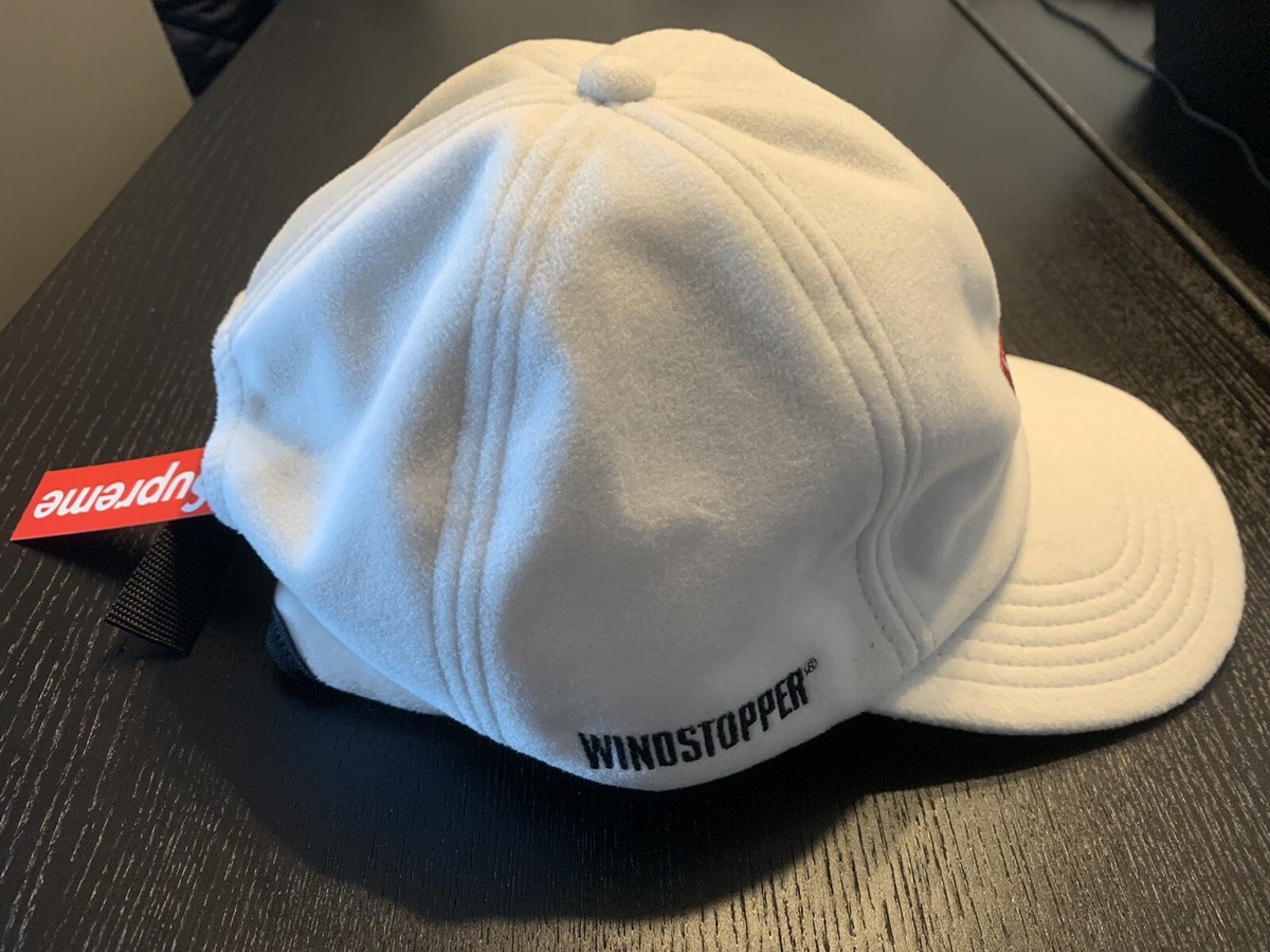 Supreme WINDSTOPPER Small Box Earflap Hat White IN HAND