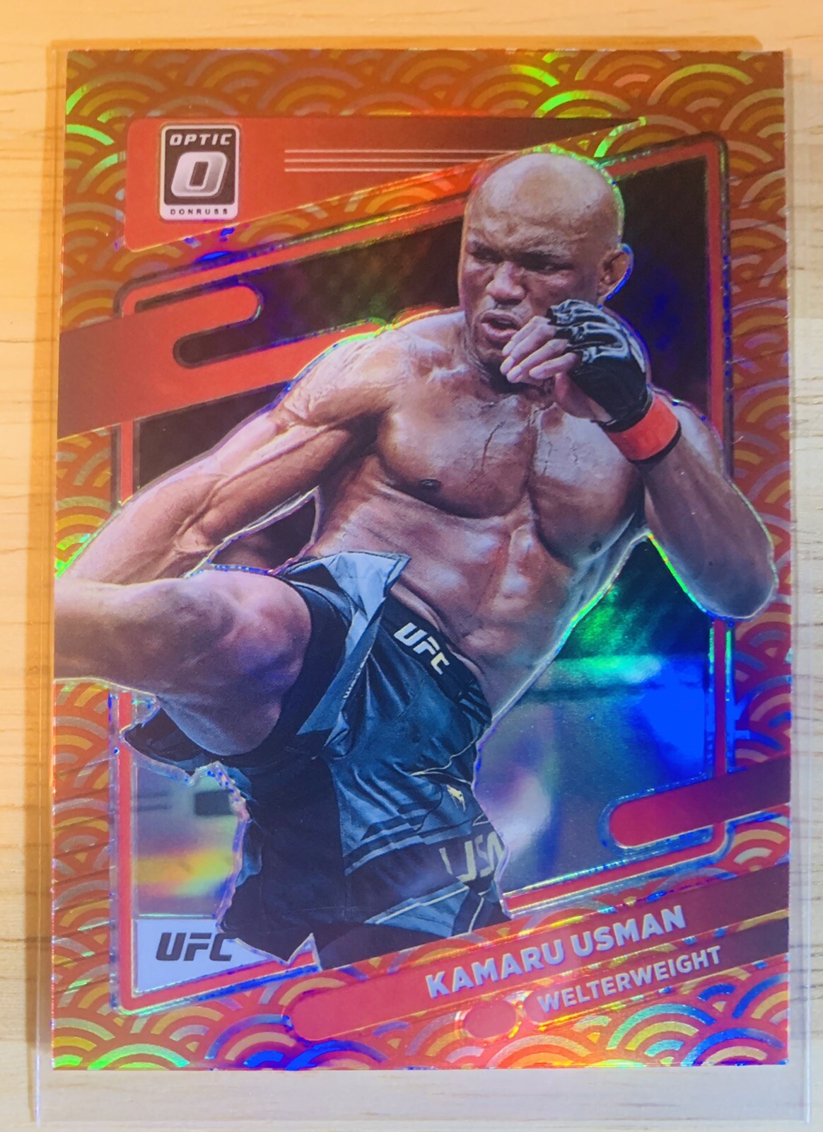 2022 Panini Donruss Optic UFC Kamaru Usman Photon Prizm SSP No. 42 🔥