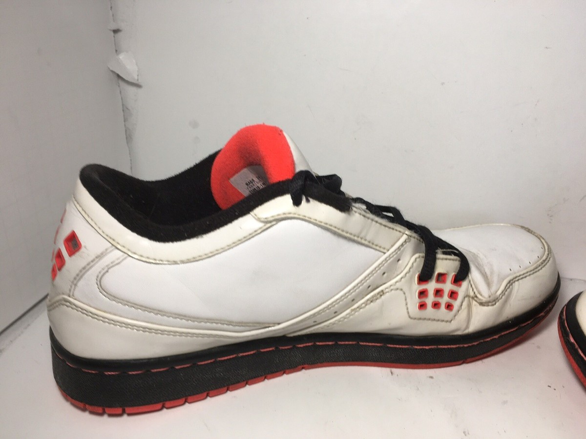 Nike Jordan 1 Flight Low White Shoes 350610-011 Mens Size  display picture 1