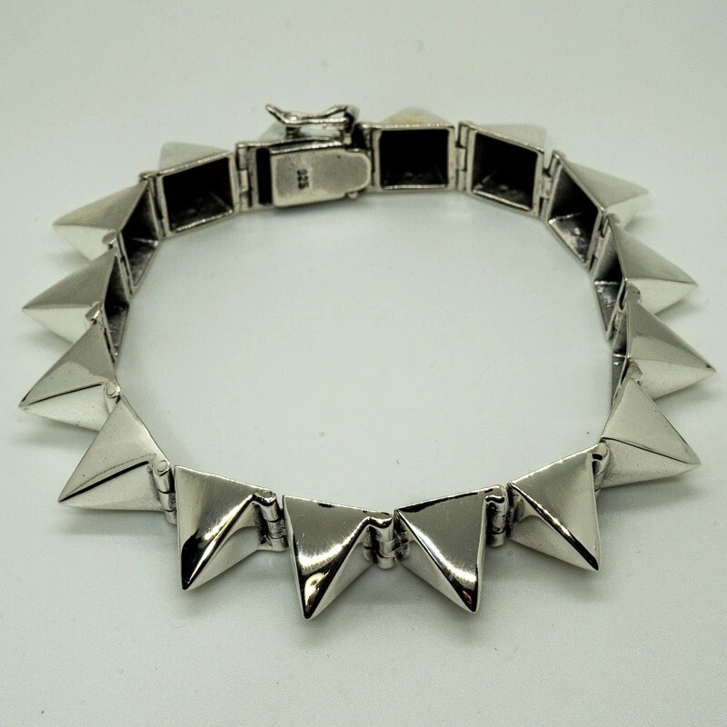Spike bracelet best sale silver
