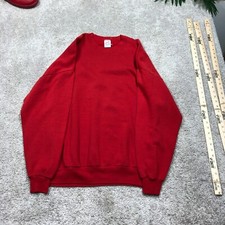 Vintage Jerzees Sweatshirt USA Made Mens 3xL 3X Red Crew Neck 50/50 90s 80s Y2K