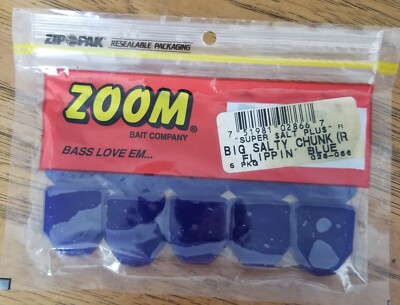 ZOOM Super Salt Plus BIG SALTY CHUNK FLIPPING BLUE 5 pkg 028-066