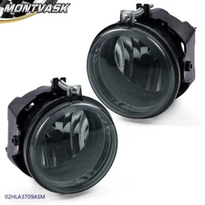 Fit For 05-10 Dodge Challenger Charger Smoke Lens Bumper Driving Fog Light Lamps