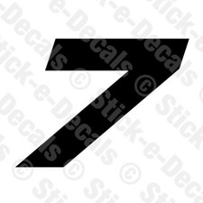 Number SEVEN 7 Vinyl Die Cut Decal Sticker - RACING NUMBER Custom SA