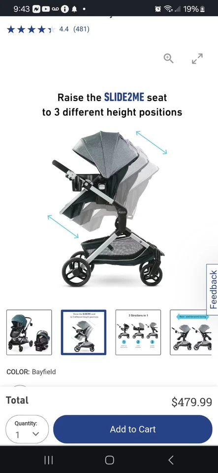 graco modes nest travel system - Image 2 of 4