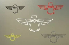 (3) 3.25" gibson firebird bass retro logo bird guitar vinyl Decal sticker S980