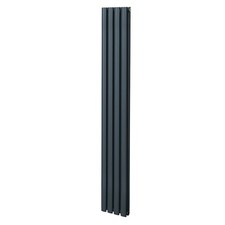 Image of Oval Column Radiator & TRV Chrome Valves Designer Horizontal Vertical 3 Colours