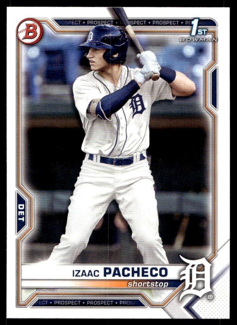 2021 Bowman Draft Izaac Pacheco G77 Detroit Tigers #BD-46