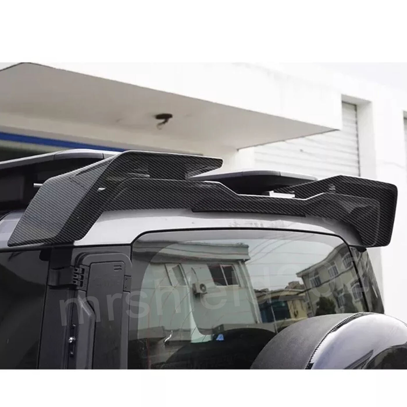Carbon Fiber Look Rear Trunk Lip Roof Spoiler Wing For Land Rover Defender 110