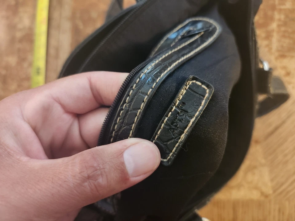 Apt. Cartera de cuero sintético negra 9 #S30 Foto 4 de 4