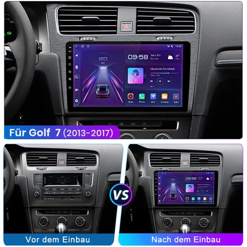 Qualcommchip für Golf VII 2013-2017 CarPlay 8 Kern Android 13 Autoradio GPS 64G - Bild 2 von 13