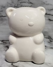 Adorable Little Bear Coin Piggy Bank. Nursery. Toddler Room. Baby Shower Gift.