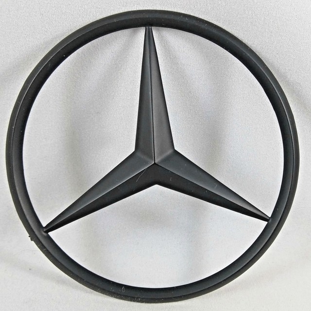 New for Mercedes Benz Matt Black Star Trunk Emblem Badge 90mm Free US
