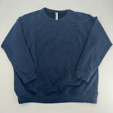 Athleta Women's Sweatshirt Long Sleeve Pullover Top Casual Navy Blue Comfy