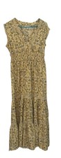Max Studio Floral Sleeveless Maxi Dress Tiered Skirt Size M Kentucky Derby Dress