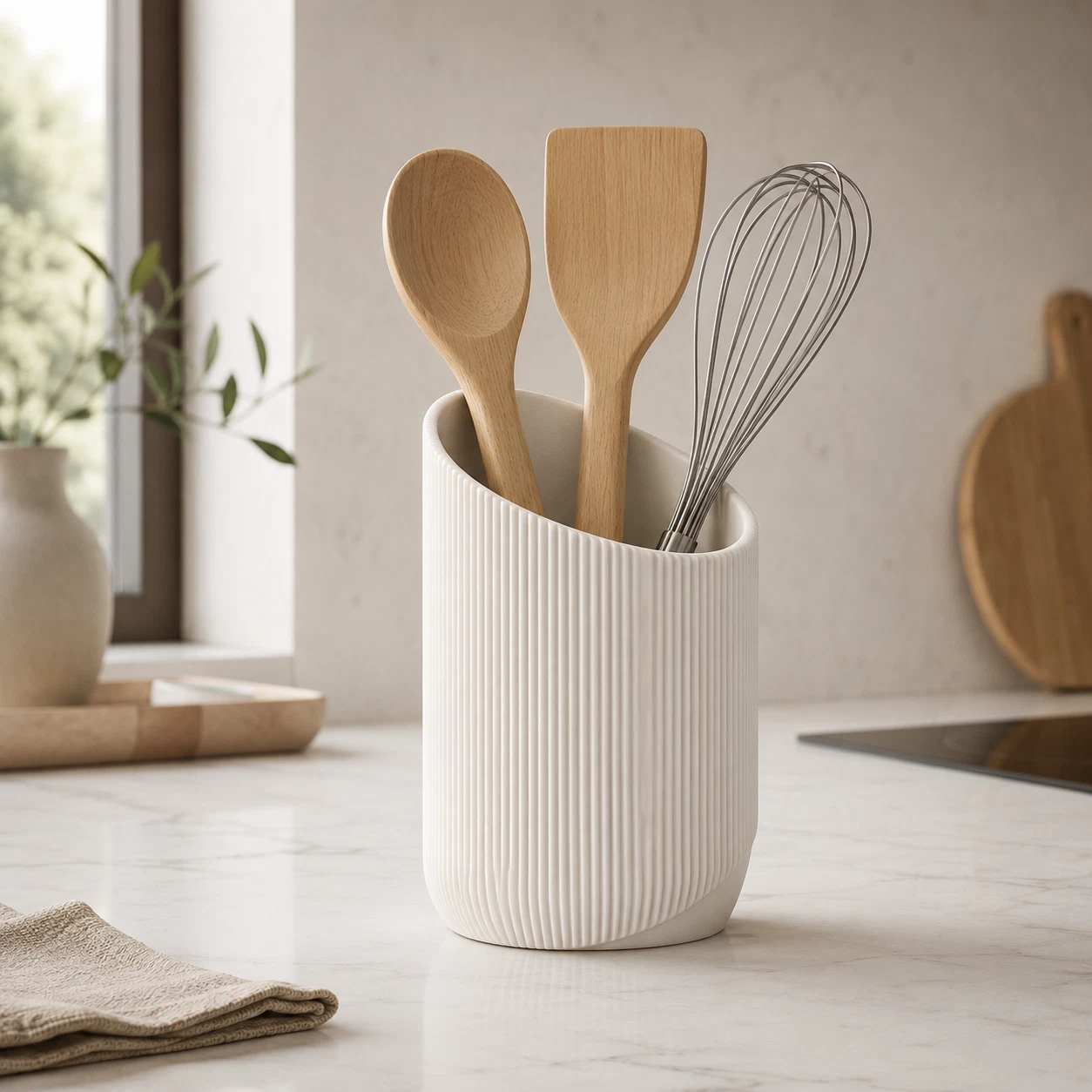 Kitchen Utensil Holder 3D Printed From Recycled Materials | Minimalist Cooking