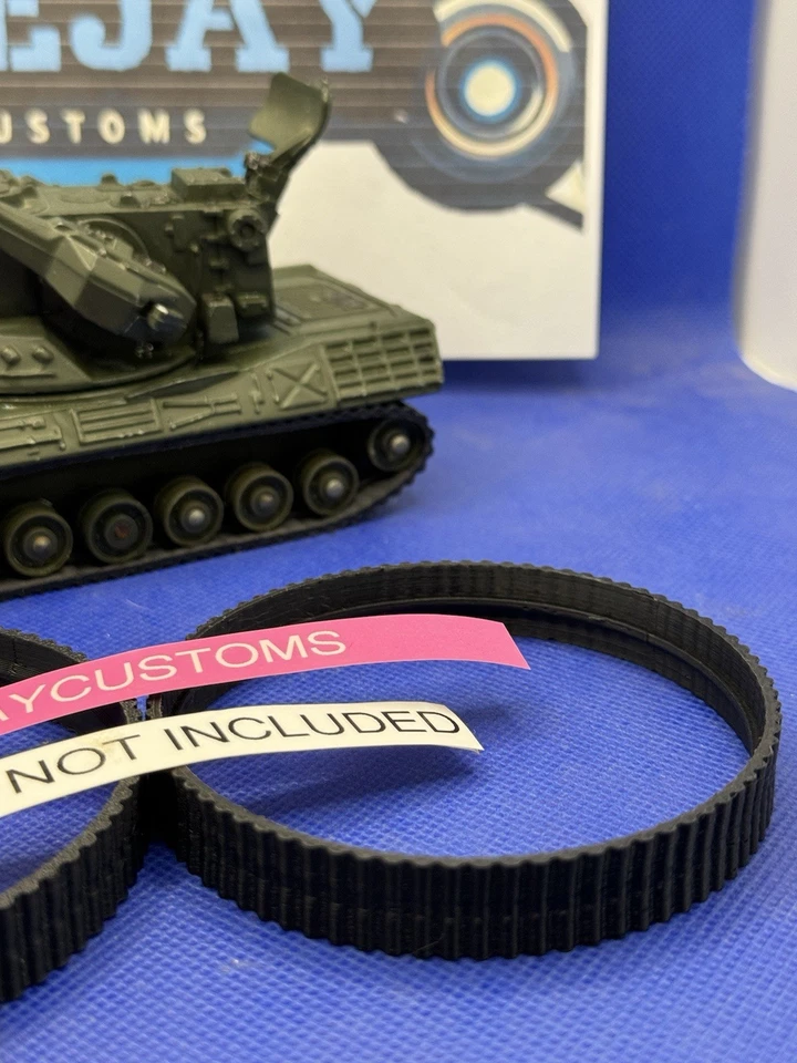 1 PAIR OF TRACKS FOR Dinky Toys leopard tank #696 antiaircraft - Image 2 of 4