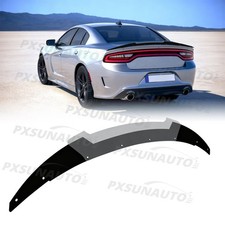 Black Rear Spoiler Trunk Wing Split-type Abs Fit For Dodge Charger Srt 2015-2023