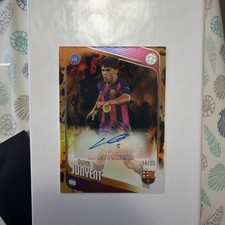 2025-26 Topps Uefa Club Competition - Quim Junyent Rookie - Orange Auto /25