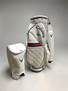 Callaway DriLite White Red Blue Quilted Cart Bag