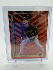 2025 Topps Update Series - Adam Frazier #US51 Holiday Orange & Black Foil