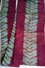 COLLECTOR/RARE UNIQUE Antique floral Silk Kimono Obi 12 feet long See pics  5