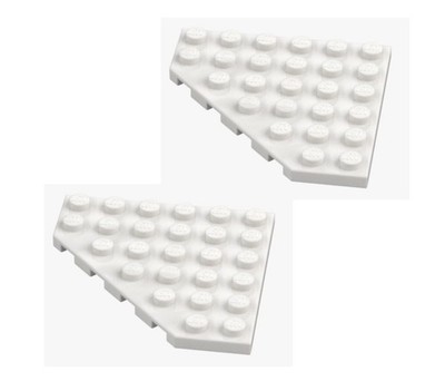 LEGO   2x plate 6x6x45° white white 6107667 / 6106 beige 6x6 Star Wars plate