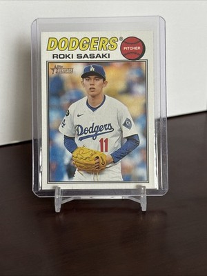 2026 Topps Heritage Roki Sasaki Banner Variation #39 Los Angeles Dodgers