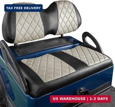 Golf Cart Diamond Seat Covers Kit, Fit for Club Car Precedent OEM Standard Fr...