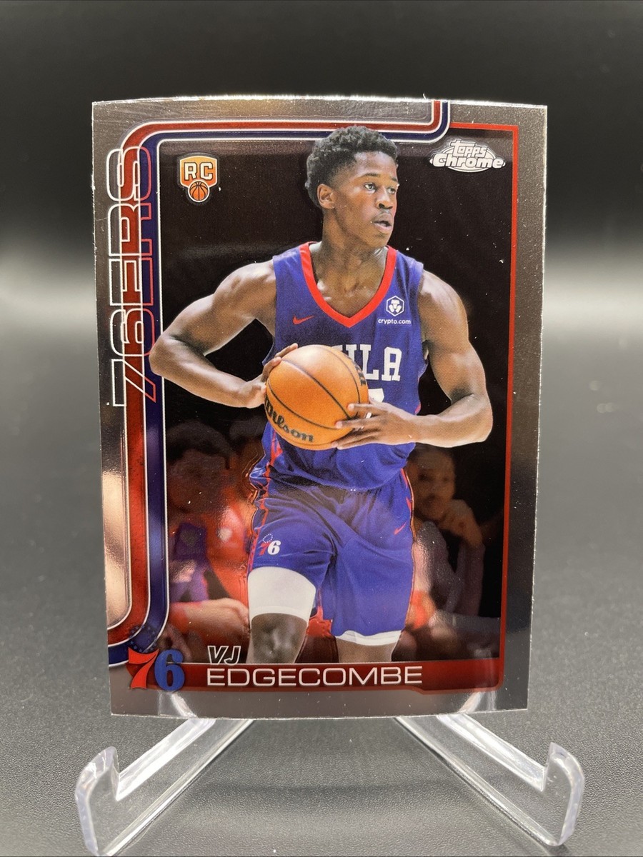 2025-26 Topps Chrome Basketball VJ Edgecombe RC Rookie Base 76ers