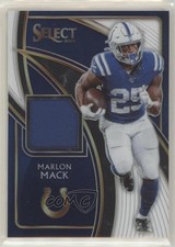 2019 Panini Select Select Swatches White Prizm 75/75 Marlon Mack #SS-28 01xd