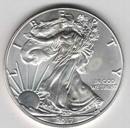 2017 WALKING LIBERTY AMERICAN EAGLE .999 FINE SILVER DOLLAR COIN 1oz. $1 USA