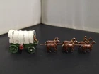 M941-MATCHBOX LESNEY MOKO RED BARREL WAGON AND HORSES