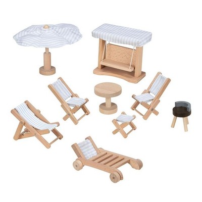 GOKI Dollhouse - Garden Furniture