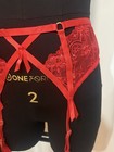 DITA VON TEESE Red madame X Suspender Garter Belt US 8 UK 12 EU 38 M NWT — photo 3
